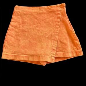 Flying tomato distressed Orange Jean Skort small
